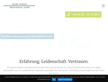 Tablet Screenshot of mueller-radack.com